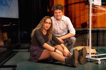 <b>Tessa Gori of Sparta and Colin O’Sullivan of Hopatcong star in ‘And Every Creeping Thing’ from Thursday through Saturday at Sussex County Community College. (Photos provided)</b>