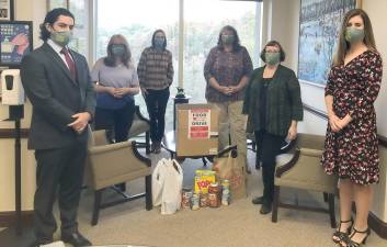 Law firm collects for Sparta food pantry