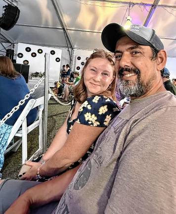<b>Claudia and Marc Kimowski, parents of Miss Wantage Gianna Kimowski.</b>