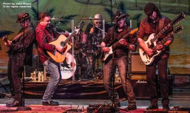 ’EagleMania: The World’s Greatest Eagles Tribute’ will be performed Saturday and Sunday at the Newton Theatre. (Photo by John Bruno)