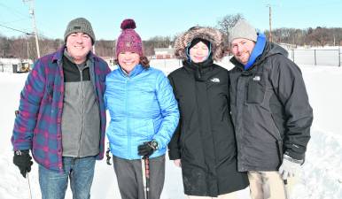 <b>Tom and Liz Neary of Hamburg are shown with Mackenzie and Rob Carney of Branchville.</b>