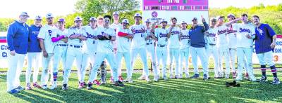 The Lenape Valley baseball team.
