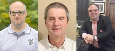 Candidates for mayor, from left: Alexander Rubenstein (incumbent), Daniel Rafferty, Michael Dennehy