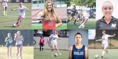 L-R, top, bottom: Brooke Bode, Lindsey Bicher, Blaise Vallorosi, McKenzie Delahanty, Kelly Ann Earrusso, Lanie Scuralli, Kenneth Sanchez, Jessie Brannick.