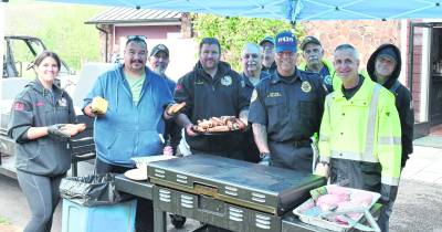 The Byram Fire Dept. did the cooking.