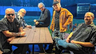 <b>Feast of Friends recreates the music of the Doors on Friday night at Blue Arrow Farm in Pine Island, N.Y. (Photo courtesy of Feast of Friends)</b>