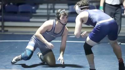 Perry Maio, a Kittatinny High School graduate, wrestles for Centenary University in Hackettstown.(Photo courtesy of centenarycyclones.com)