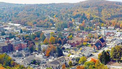 Historic Honesdale, Pa., in autumn (Facebook photo)