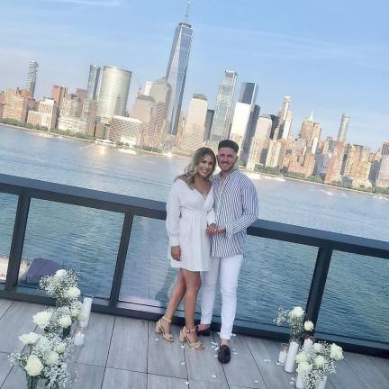 Jessica Van Treuren and Jonathan Brindley are engaged