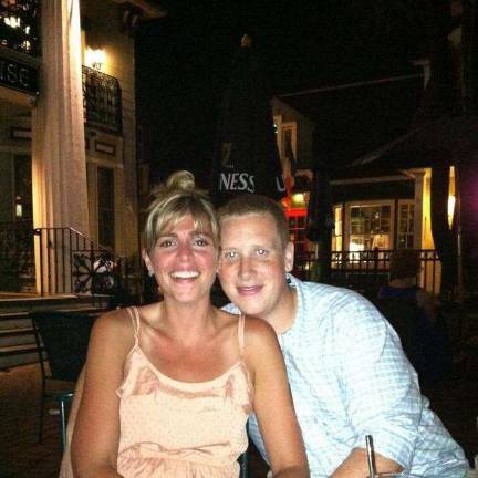 Danielle and Ryan of Stanhope, N.J. "Our first date! And now we are engaged to be married. Oct. 12."
