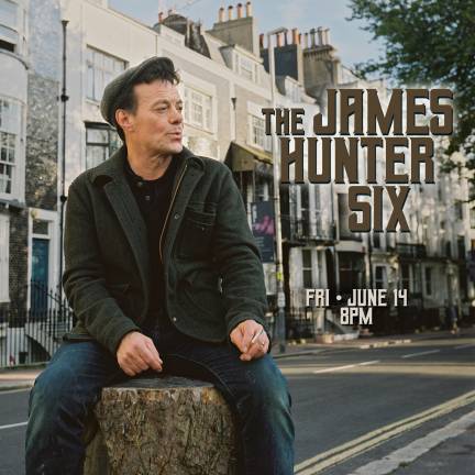 The James Hunter Six will be at The Newton Theatre at 8 p.m. on Friday, June 14.