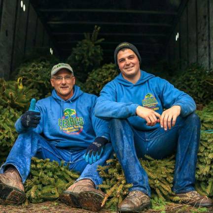 Tony Cerbo and his son, Tyler, knew they wanted to be a part of Trees for Troops as soon as they heard about it. What they didn&#x2019;t initially realize is that they&#x2019;d not only supply trees, but would end up as a second distribution center for the organization, which supplies trees for U.S. Military troops locally and as far away as Guam. (Photo provided).
