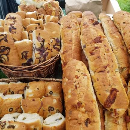 Delicious breads at the Farmer's Market on Sunday. (Photo submitted)
