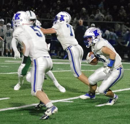Kittatinny’s Lucas Inglima runs the football.