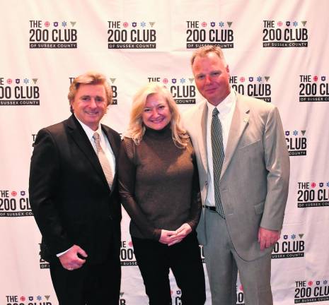 From left, Ed DiTomasso from of Jefferson is shown with Lou and Kathy Esposito from Byram.