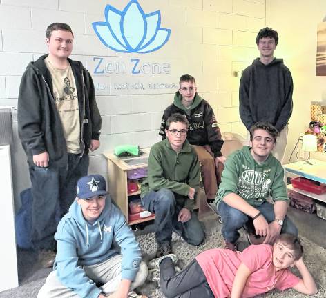 Byram Scout completes Eagle project refurbishing school Zen Zone