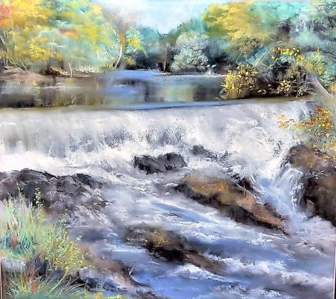 Joan Kehlenbeck, “Reflections of Fall,” pastel