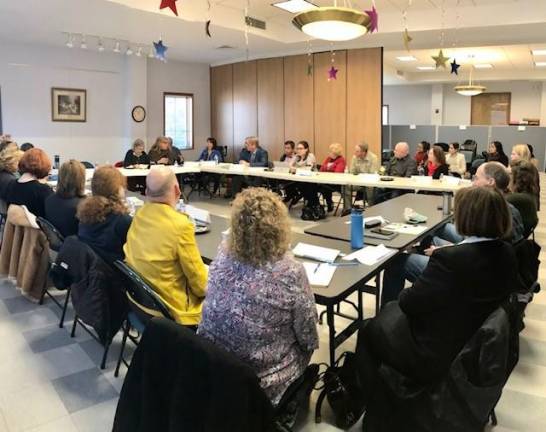 Local leaders discussed social justice issues such as nutrition and food insecurity at a Jan. 15 meeting in Wantage.