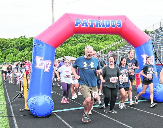 Runners start the race.