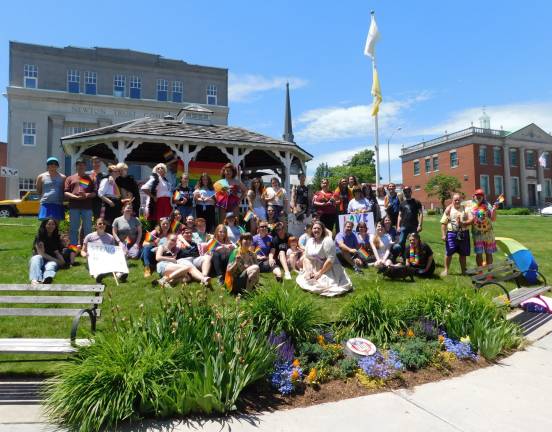 Members of the LGBTQ+ community and allies gather to celebrate Sussex Pride 2019 on the Newton Green on Saturday, June 15, 2019. (Photos by Mandy Coriston)