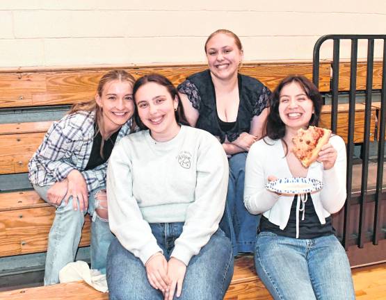 Rose Homentosky, Kelly Ellsworth, Katelyn McDade and Charlotte Gough, all of Newton, pose for a photo.