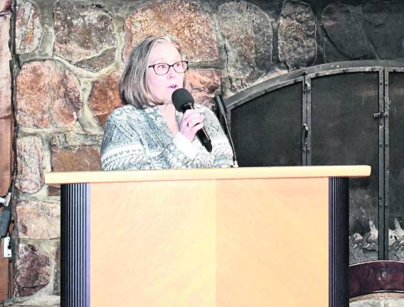 DVRT Director Jessick Minnick speaks at the event.