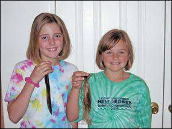 Fredon neighbors donate hair to Locks of Love