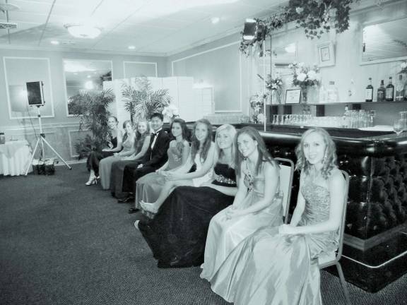 The lineup of contestants at Byram's Royalty Contest.