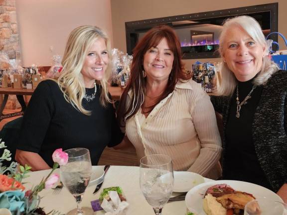 Attending the luncheon were, from left, Donna Goldstein, AnnMarie Gentilesco and Marjorie Timmerman.