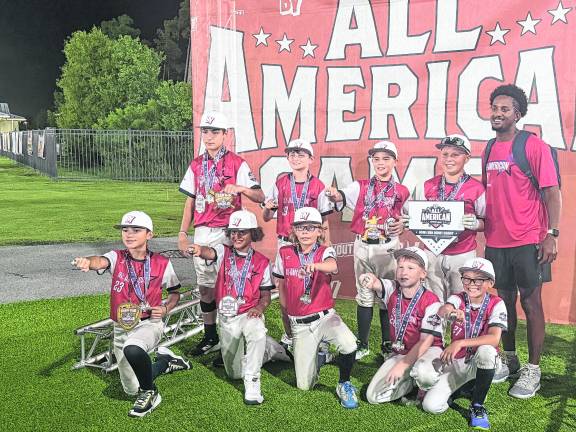 The Surf City Slammers pose for a photo.