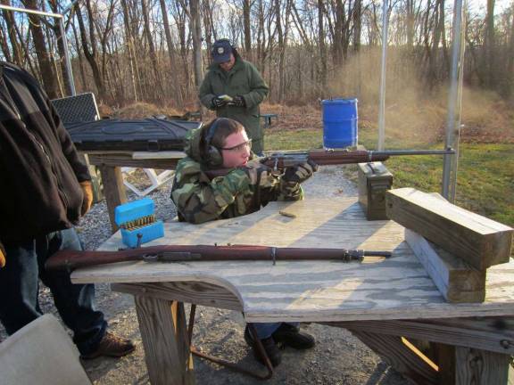 Thomas Seltzer on the range.