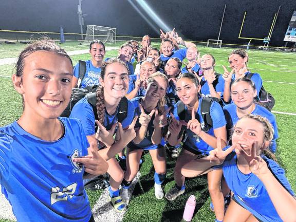 The Kittatinny Regional girls' soccer team.