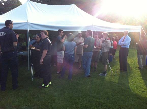 The refreshment tent