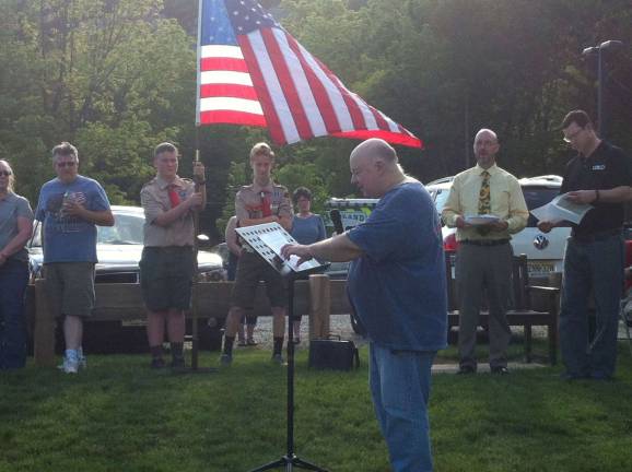 Councilman Scott Olson address attendees. Photos by Liam Donovan