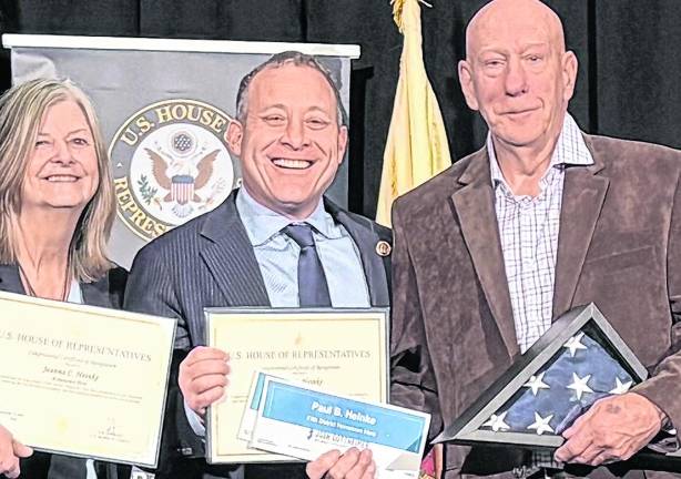 <b>Branchville residents Brad and Jeanne Heinke were recognized by United States Representative Josh Gottheimer as a Hometown Hero in December.</b>