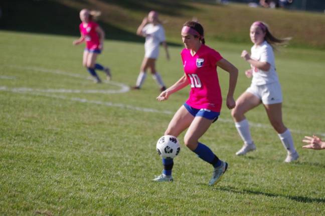 Kittatinny soccer player Taylor Hough scored a goal and made an assist in the first round of the NJSIAA North Jersey, Section 1, Group 1 tournament.