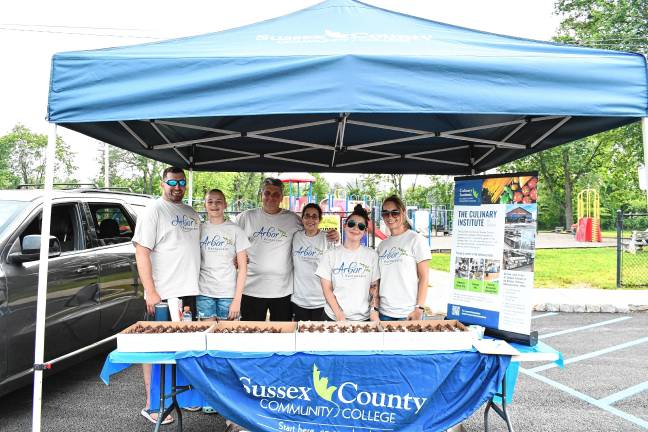 Representatives of Sussex County Community College’s Arbor Restaurant in Newton.