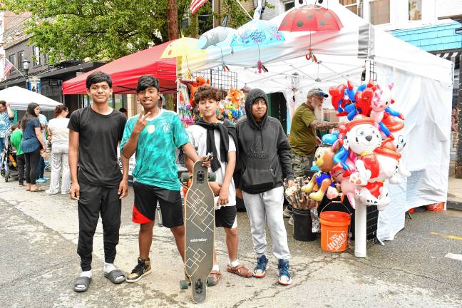 Gustavo Chiquito, Tony Noche, Angel Heintz and Hendrick Noche, all of Newton.