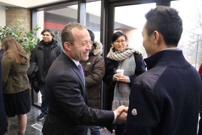 U.S. Rep Josh Gottheimer congratulates District 5 students on their U.S. service academy nominations. (Photo provided).