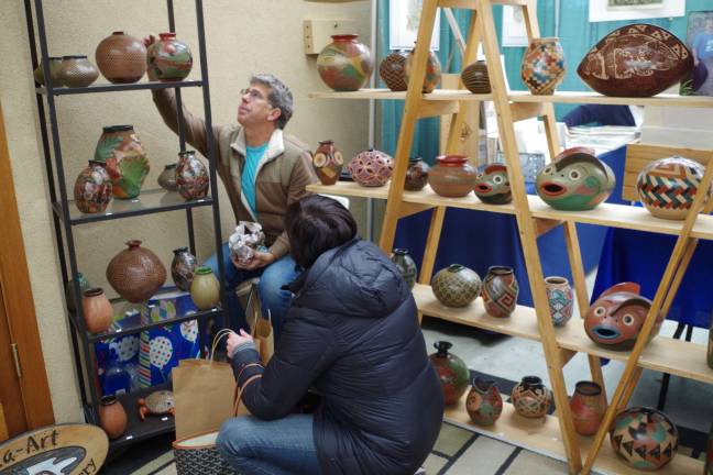 Chris Welke of Nicaragua-based &quot;Nica-Art&quot; Pottery represents dozens of Central American potters and brings their work to the United States for sale.