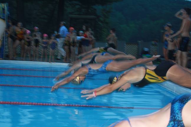 Lake Mohawk Hawks vs. West Milford Devil Rays at last week’s meet at Lake Mohawk Pool.