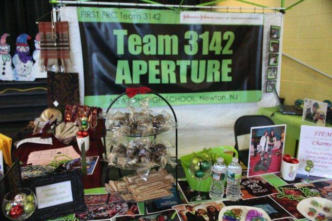 Newton FIRST team sold a variety of items to help fund their projects