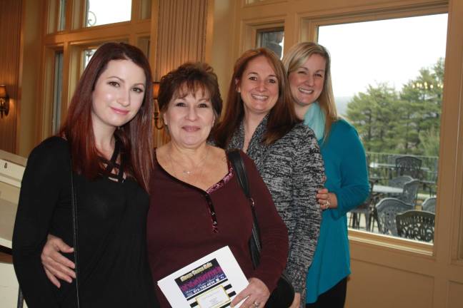 From left, bridesmaids-to-be Kayla Bates and Ellen Lembeck , future bride Joy Nweubauer, and bridesmaid-to-be Andrea Condit