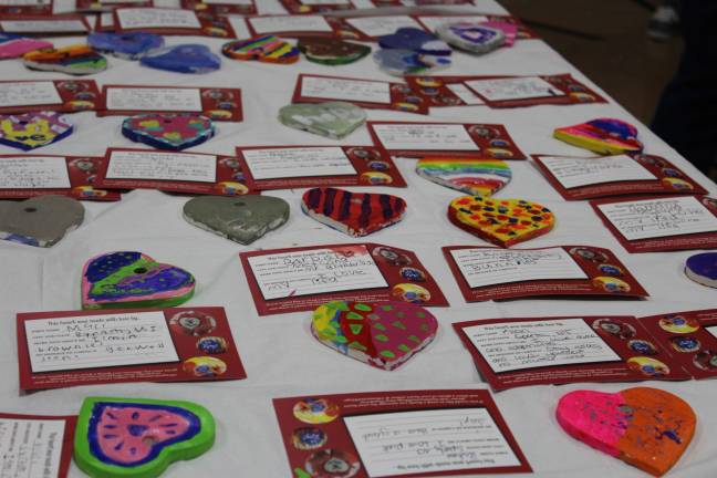 Hearts of Hope crearted by Girl Scout troop 418