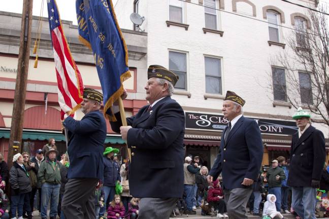 The Newton Memorial Post 5360 Color Guard.