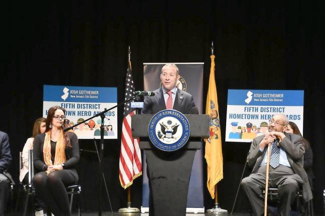 Rep. Josh Gottheimer presented awards to Fifth District Hometown Heroes on Friday, Dec. 16 at the Fair Lawn Recreation Center.
