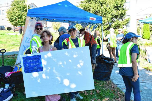 Shanti De Dreu-Reid and Dakota De Dreu of Sandyston and Amy Lehne of Lafayette.