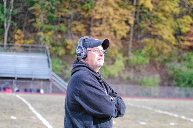 <b>High Point Regional High School head football coach Bill Percey.</b>