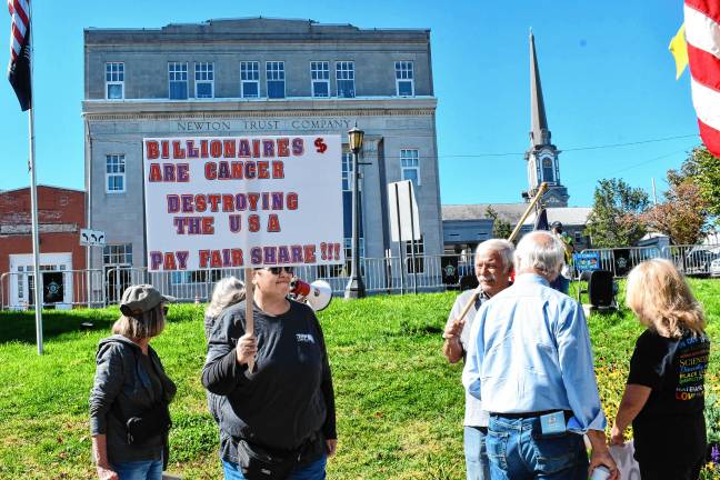 Newton. ‘Tax Their Billions’ rally