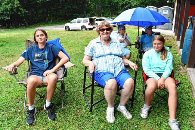 Layla Praschil, Marlene Casterlin and Reese Praschil, all of Hardyston.